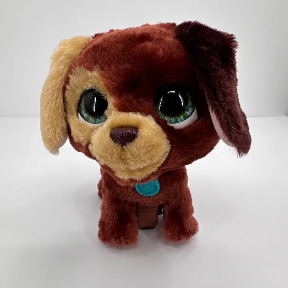 FurReal Puppy‎ Dog Walkalots Leash Big Wags Brown Plush Interactive Toy Hasbro